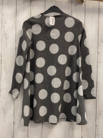 Mayoral  Kleid  Gr. 128  grau hellgrau Punkte 