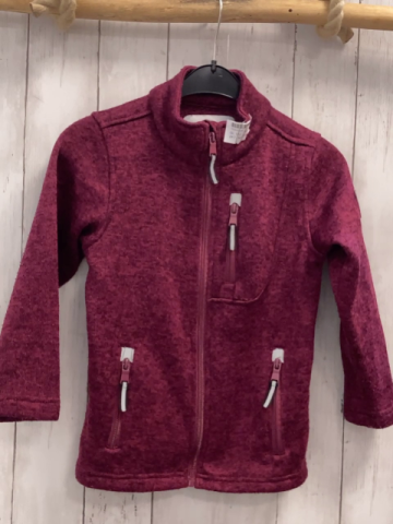 Nordbjörn  Strickjacke  Gr. 122  aubergine weinrot meliert 