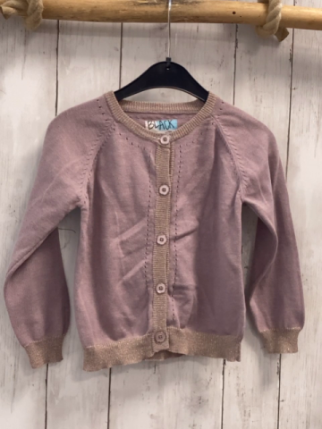Phister & Philina  Strickjacke  Gr. 104  lavendel goldener Glitzerbund 