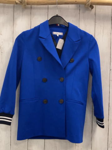 Tommy Hilfiger  Blazer  Gr. 128  blau dunkelblau weißer Streifenbund 