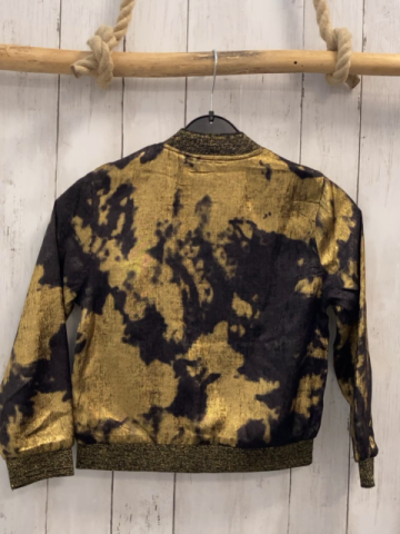 Loevia Paris  Jacke  Gr. 122/128  schwarz golden gemustert schwarz golden Glitzerbund 