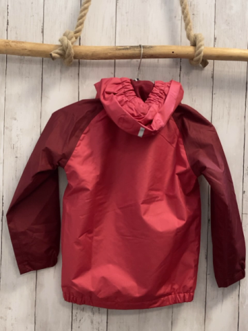 neu Scout  Regenjacke  Gr. 116  koralle weinrote Ärmel 