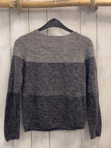 S´Oliver  Pullover  Gr. 122/128  hellgrau grau meliert + grau hellgrau meliert Strick
