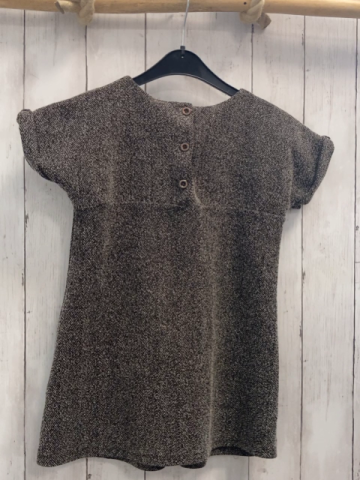 Zara  Kleid  Gr. 116  braun beige meliert 