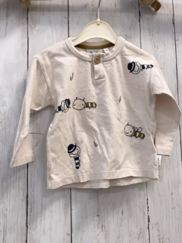 Sanetta  Langarmshirt Gr. 86  beige Raupen 