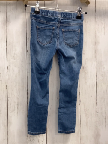 H&M  Jeggings  Gr. 104  blau Jeans orange Nähte 