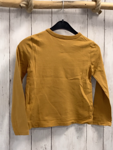 GAP  Langarmshirt  Gr. 110  ocke Bilder mit Blättern 