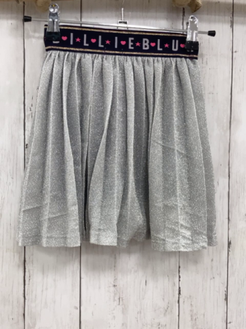 Billieblush  Rock Gr. 98  silber Glitzer + schwarzer Gummibund mit Schrift 