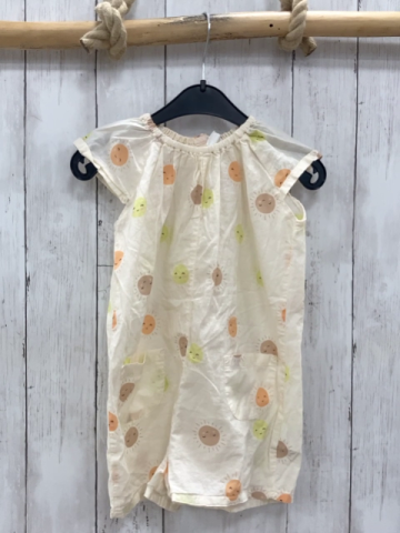 H&M Playsuit  Gr. 92  creme bunte Sonnen 