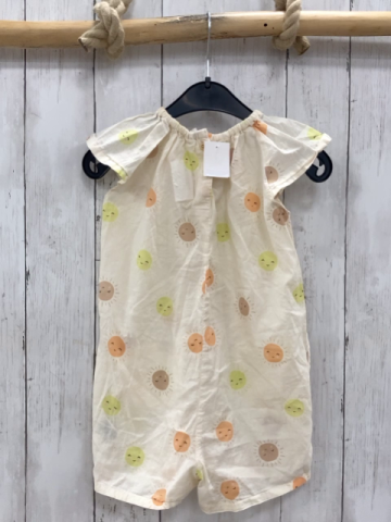 H&M Playsuit  Gr. 92  creme bunte Sonnen 