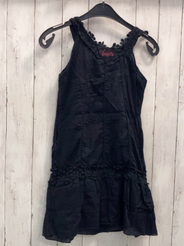Vingino  Kleid  Gr. 140  schwarz Blumenstickerei 