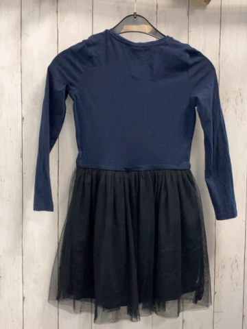 S´Oliver Kleid Gr. 134  blau Glitzergesicht Tüllrock 