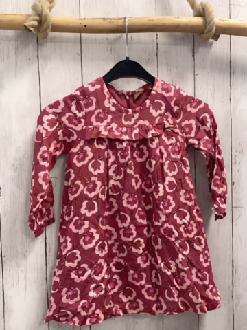 Bellybutton  Kleid  Gr. 92  himbeere rosa weiße Blüten 