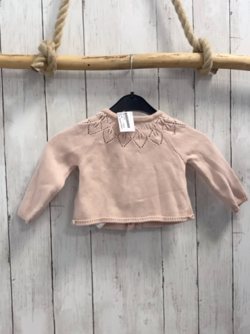 Sergent Major  Strickjacke  Gr. 80  rosa Lochmuster 