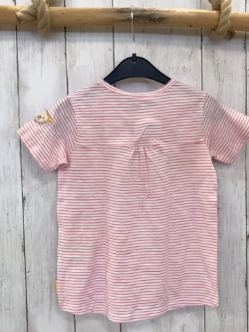 neu Steiff  T-Shirt  Gr. 98  weiß pink Streifen Kirschen NP 24,95 € 