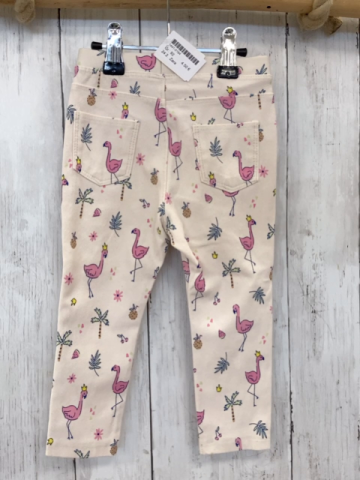 Zara  Jeggings  Gr. 92  beige Flamingos Palmen ua 