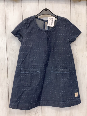 Sanetta  Kleid  Gr. 86  blau weiße Punkte 