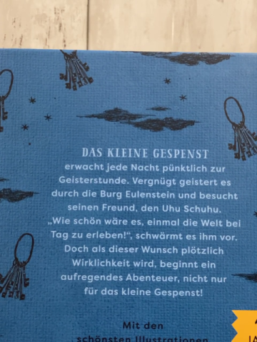   Buch Das kleine Gespenst 
