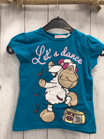 Nici  T-Shirt  Gr. 98  türkis Schrift Schrift 