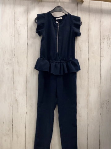 Name it  Jumpsuit  Gr. 116  blau Struktur Rüschen 