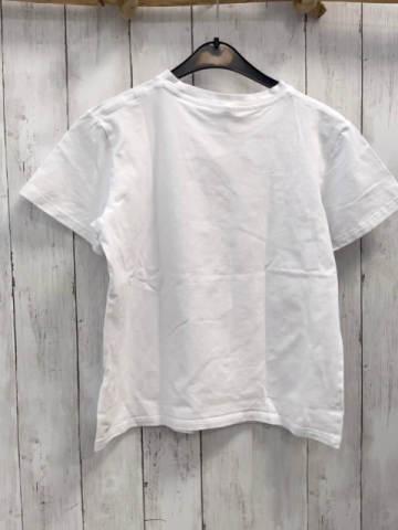   T-Shirt  Gr. 140  weiß Tennisschläger Schrift 
