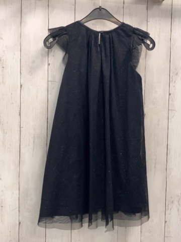 H&M Kleid Gr. 128  dunkelblau Tüll Glitzer