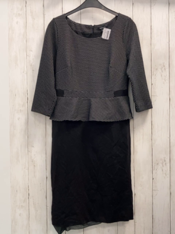 Comma Kleid Gr. 40  schwarz weiß gemustert