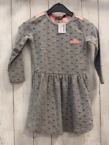 Tumble ´n´ Dry Kleid  Gr. 104  grau dunkelgrau Punkte 
