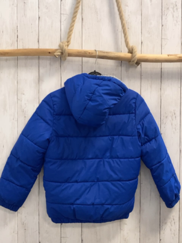 Benetton Winterjacke  Gr. 128  blau graoßes Teddyfutter 
