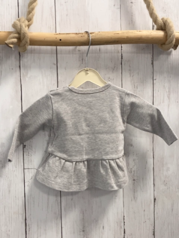 Fixoni  Langarmshirt  Gr. 56  hellgrau Maus Kaffeeservice 