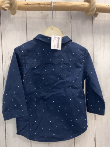 H&M  Hemd  Gr. 74  blau weiße Sterne 