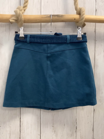 2tlg Okaidi  Rock + Gürtel  Gr. 128  petrol Gürtel mit Glitzerpunkten 