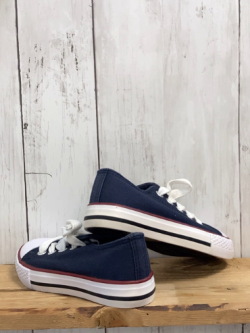  Leinenschuhe  Gr. 28  blau weiß 