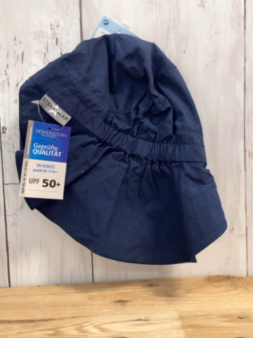 neu Sterntaler  Kappe  Gr. 51cm  blau mit Nackenschutz UPF 50+ 