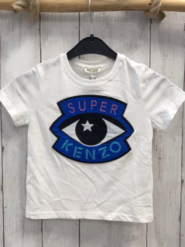 neu Kenzo  T-Shirt  Gr. 98  weiß Druck mit Glitzerschrift Outletprei 45 € 