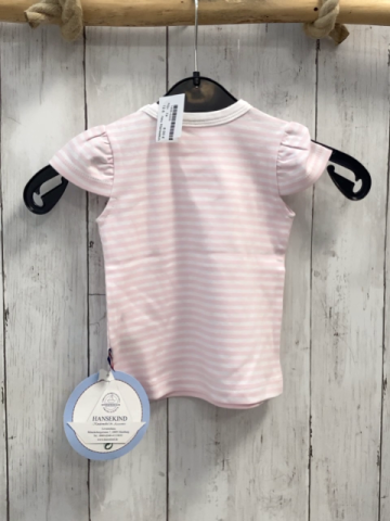neu Hansekind  T-Shirt  Gr. 74  rosa weiße Streifen Anker 