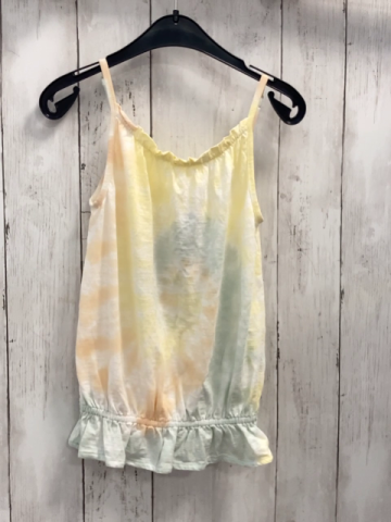 S´Oliver  Top  Gr. 140  weiß gelb apricot mint gemustert 