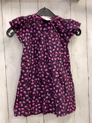 Vertbaudet  Kleid  Gr. 86  aubergine pink weißer Druck 