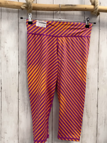 Puma Sportleggings Gr. 36  lila orange Streifen