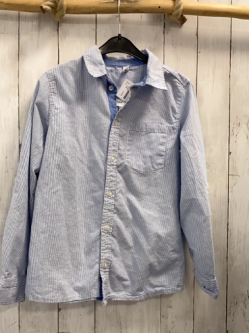  Hemd Gr. 146  blau weiß gestreift