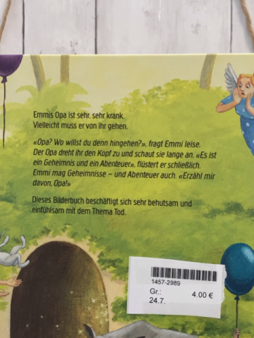  Buch Wo gehst du hin, Opa? Ein Bilderbuch über das letzte Geheimnis 