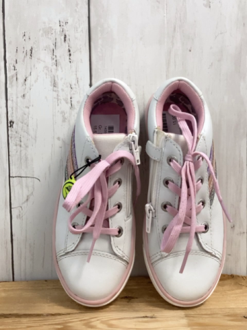 Lurchi Schuhe Gr. 30  weiß rosa Glitzerstreifen