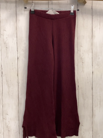 H&M Leggings Gr. 122  bordeauxrot gerippt