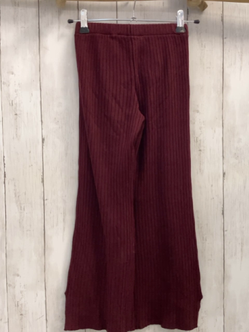 H&M Leggings Gr. 122  bordeauxrot gerippt