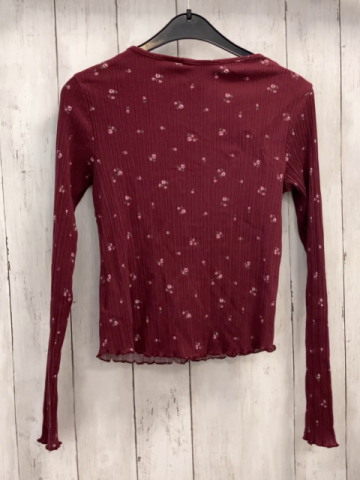 H&M Strickjacke Gr. 158  beerenton Blumen gerippt