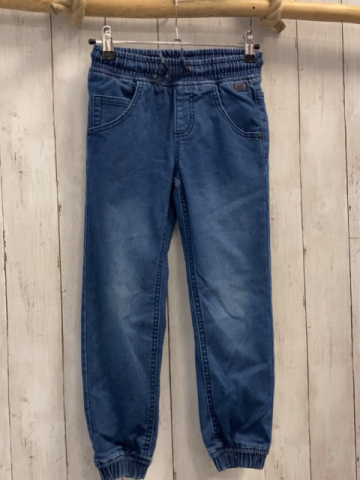  Hose Gr. 122  blau Jeans Kordel