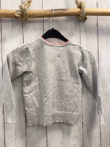 Esprit  Strickjacke  Gr. 104  grau orange Bund 