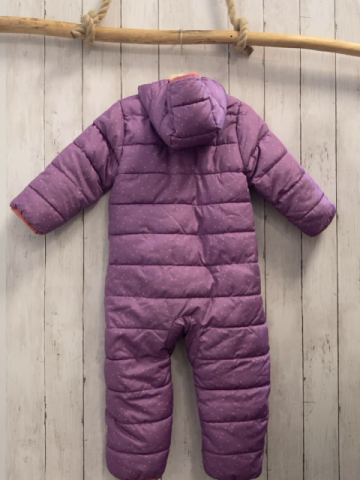  Schneeoverall Gr. 98  flieder pink Punkte und Bund Einhorn