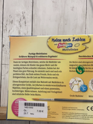 neu  Kreativspiel  malen nach Zahlen Delfine 