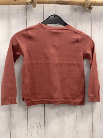   Strickjacke  Gr. 116  dunkler lachston 